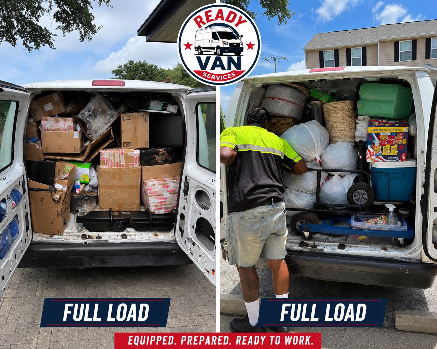 Full van load — packed and ready for hauling